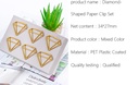 Diamond-Shaped Paper Clip Set