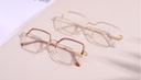 Retro Half Frame Blue Light Blocking Glasses