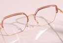 Retro Half Frame Blue Light Blocking Glasses