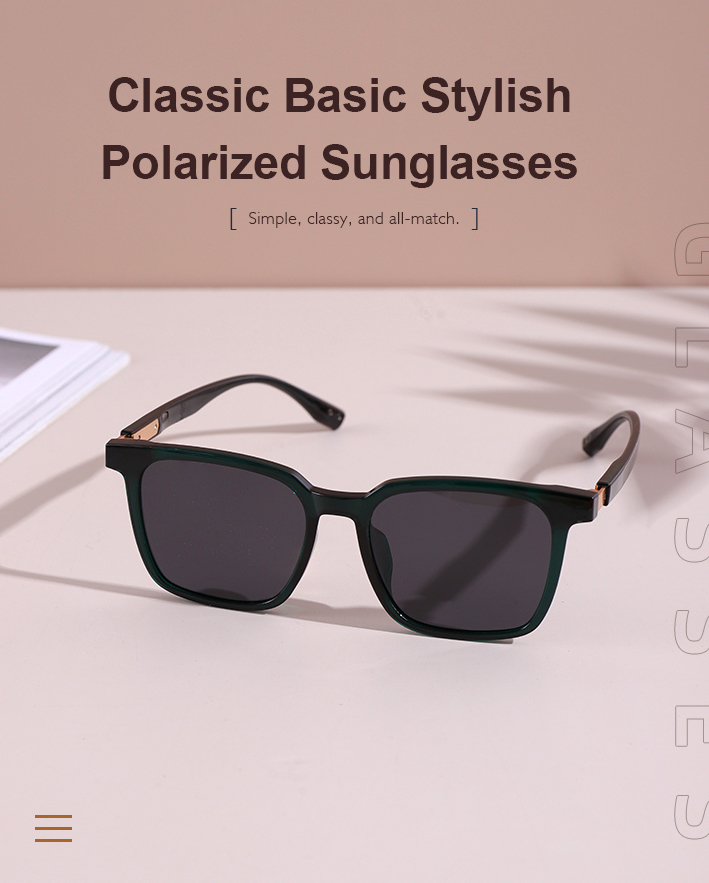Classic Basic Stylish Polarized Sunglasses(Dark Green)