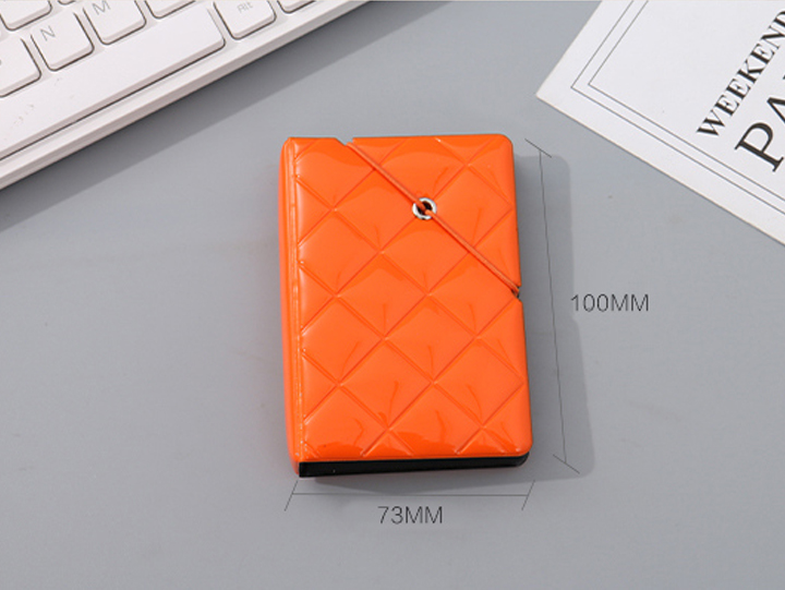 PVC Rhombus Stitching Card Case