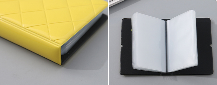 PVC Rhombus Stitching Card Case