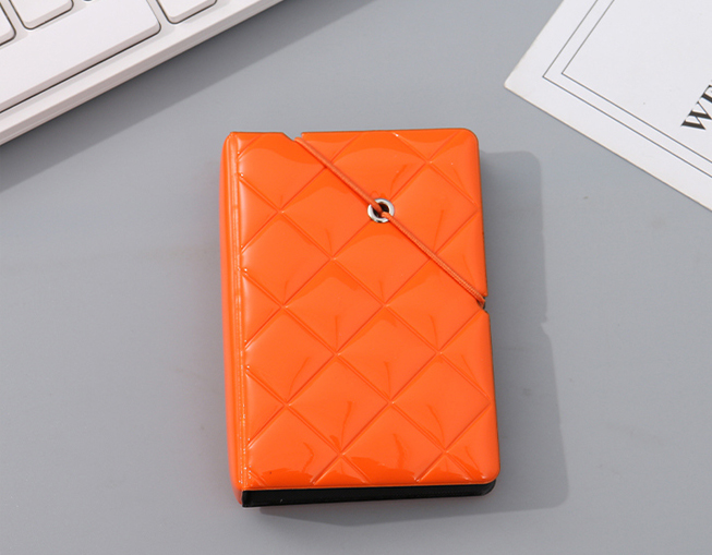 PVC Rhombus Stitching Card Case