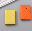 PVC Rhombus Stitching Card Case