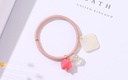 Shell Crystal Charm Hair Tie (1 Pc)