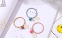 Shell Crystal Charm Hair Tie (1 Pc)