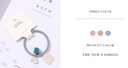Shell Crystal Charm Hair Tie (1 Pc)