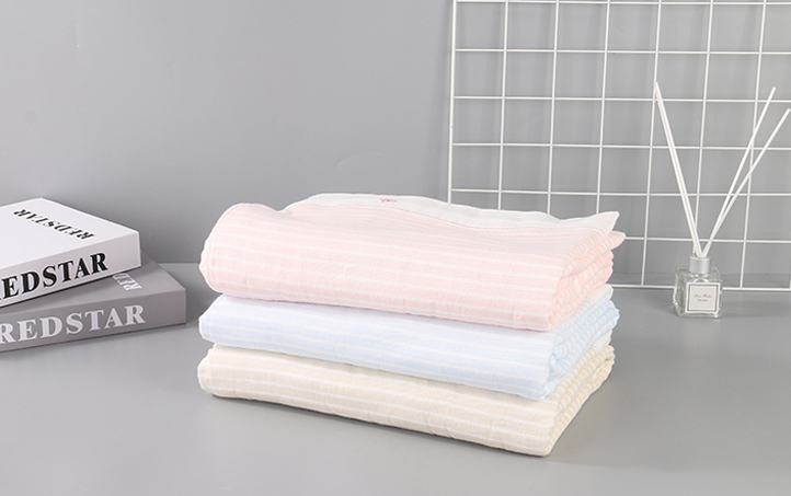 Twistless Double-Layer Breathable Bath Wrap Towel for Adults (Blue)