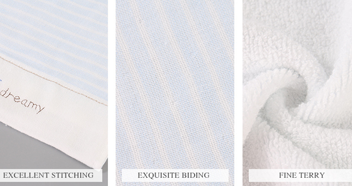 Twistless Double-Layer Breathable Bath Wrap Towel for Adults (Blue)