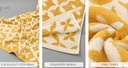 Geometry Pattern Bath Wrap Towel for Adults (Yellow)