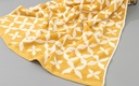 Geometry Pattern Bath Wrap Towel for Adults (Yellow)