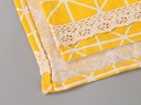 Geometry Pattern Dust-Proof Top Cover for Refrigerator/Washing Machine (Yellow)