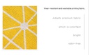 Geometry Pattern Dust-Proof Top Cover for Refrigerator/Washing Machine (Yellow)