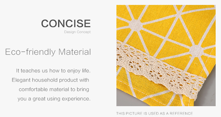 Geometry Pattern Dust-Proof Top Cover for Refrigerator/Washing Machine (Yellow)