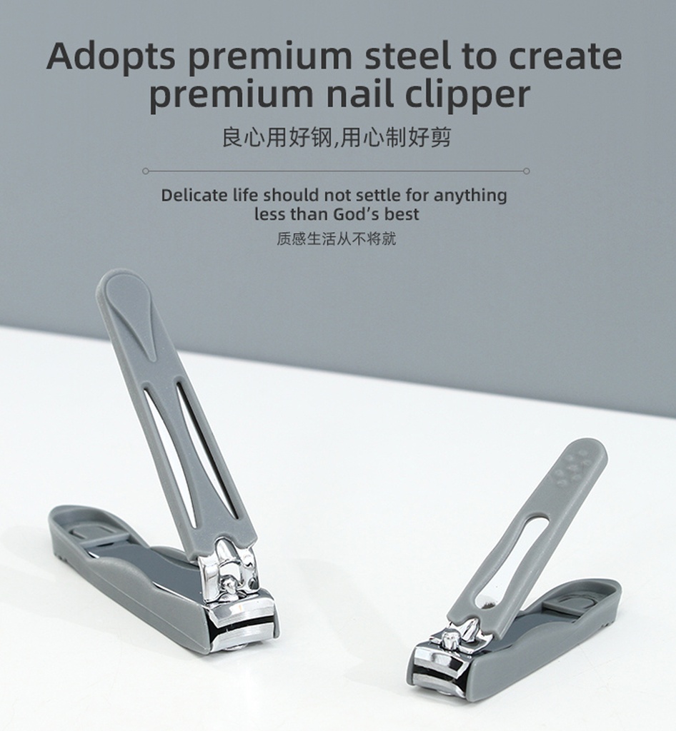 No-Mess Nail Clippers with Plastic Cover (2 Count)