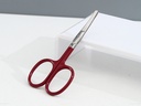 Stainless Steel Beauty Care Scissors (Rounded Tip)(Red)