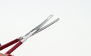 Stainless Steel Beauty Care Scissors (Rounded Tip)(Red)