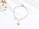 Pearl and Crown Bracelet