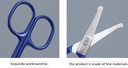 Stainless Steel Beauty Care Scissors (Pointed Tip)(Dark Blue)