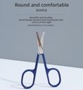 Stainless Steel Beauty Care Scissors (Pointed Tip)(Dark Blue)