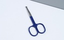 Stainless Steel Beauty Care Scissors (Pointed Tip)(Dark Blue)