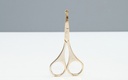 Stainless Steel Beauty Care Scissors (Rounded Tip)(Gold)