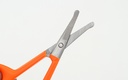 Stainless Steel Beauty Care Scissors (Pointed Tip)(Orange)