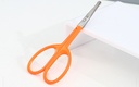 Stainless Steel Beauty Care Scissors (Pointed Tip)(Orange)