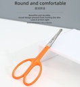 Stainless Steel Beauty Care Scissors (Pointed Tip)(Orange)