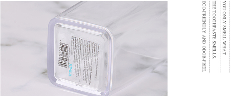 Clear Solid Color Rectangular Toothbrushing Gargle Cup
