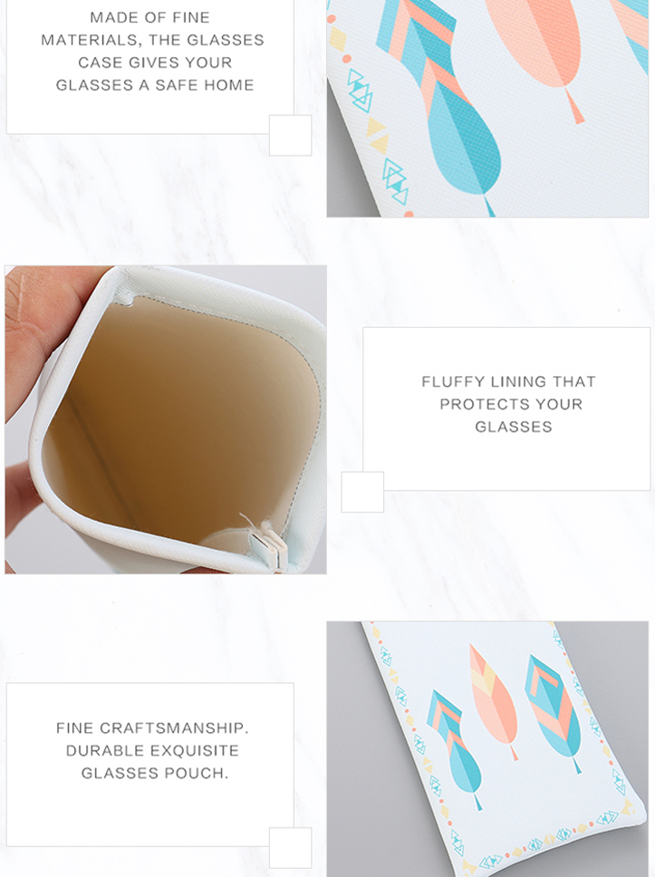 PU Eyeglasses Pouch (Geometry Pattern Series)