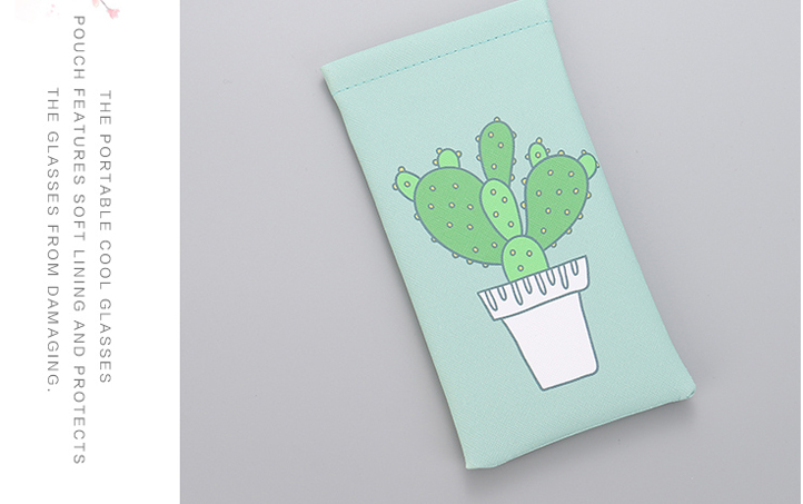 PU Eyeglasses Pouch (Cactus Series)