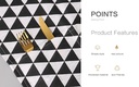 Simple Style Triangle Pattern Dust-Proof Top Cover for Refrigerator (Black&White