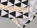 Simple Style Triangle Pattern Dust-Proof Top Cover for Refrigerator (Black&White