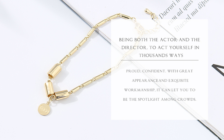 Letter Round Disc Bracelet