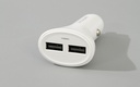 2.4A 12W Quick Charging Car Charger with Dual Ports -EC-06 (White)