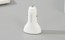 2.4A 12W Quick Charging Car Charger with Dual Ports -EC-06 (White)