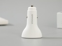 2.4A 12W Quick Charging Car Charger with Dual Ports -EC-06 (White)