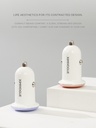QC3.0 18W Trendy Car Charger (Blue)