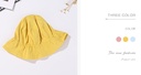Double-Sided Solid Color Bucket Hat For Children