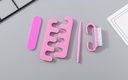 4-Piece Manicure Tool Set with Mesh Storage Pouch