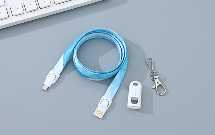 Micro USB Charging Cable Lanyard (Stripes)