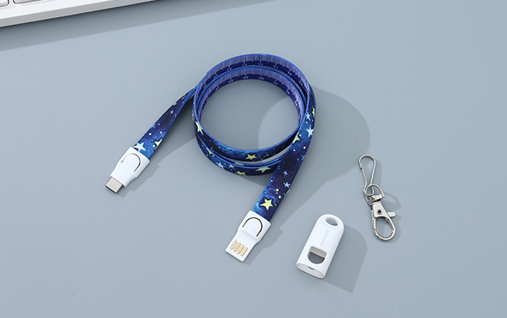 Type-C Charging Cable Lanyard (Starry Sky)