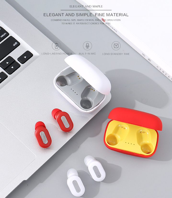 TWS Wireless Earbuds-T52 (Red)