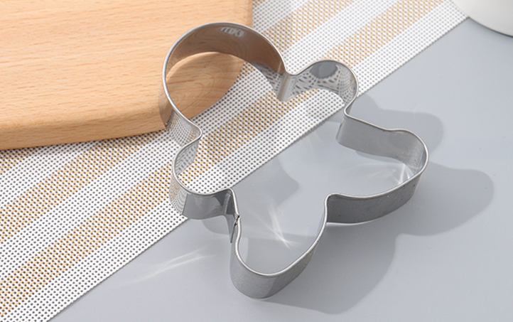 5 Pcs Gingerbread Man Shape Stainless Steel Biscuit Cutters