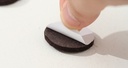 Round Adhesive Felt Pads 18 Pcs/Set (Brown)