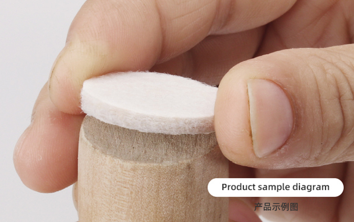 Round Adhesive Felt Pads 18 Pcs/Set (Brown)