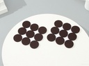 Round Adhesive Felt Pads 18 Pcs/Set (Brown)