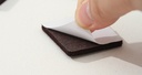 Square Adhesive Felt Pads 12 Pcs/Set (Brown)