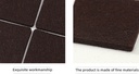 Square Adhesive Felt Pads 12 Pcs/Set (Brown)